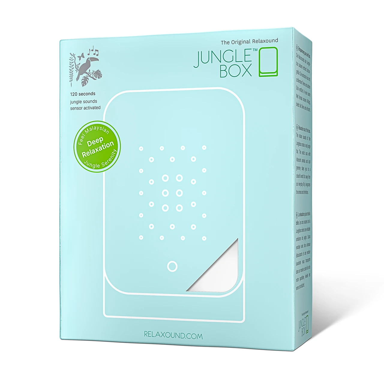 Junglebox White packaging