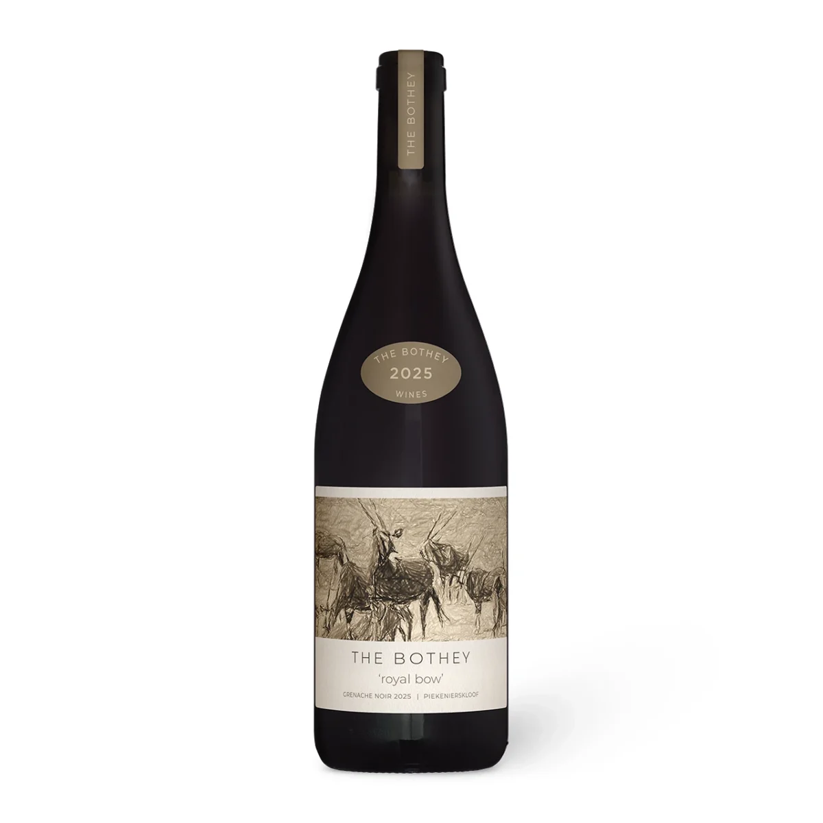 Bottle shot of The Bothey Grenache Noir 'royal bow' 2025